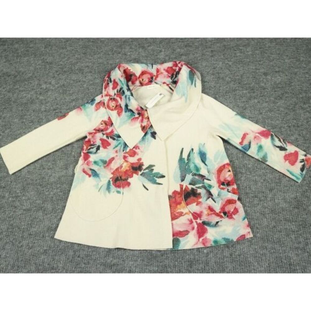 Anthropologie Sleeping On Snow Sweater Womens Medium Winter Blossom‎ Wool Jacket